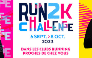 RUN 2K CHALLENGE prochainement au stade Angela DAVIS d'ALIZAY