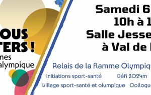 La flamme olympique à Val de Reuil le 6 juillet