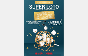 Remerciements pour le Loto