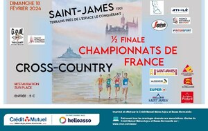 1/2 finales du championnat de France de cross à Saint James (50)